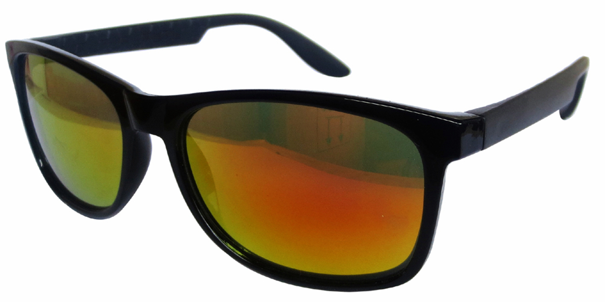 Black finish with Red mirror lens