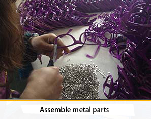 Assemble metal parts